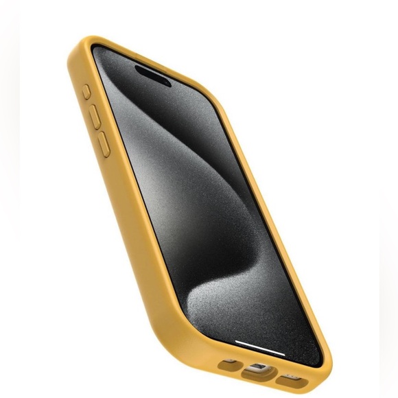 OtterGrip by Otter box symmetry series yellow iPhone 15, 14, 13 phone case - Picture 3 of 5